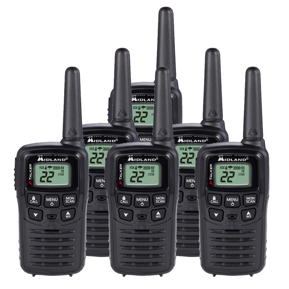 Midland T10 22 Channel FRS Walkie Talkie - Up to 20