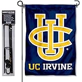 College Flags & Banners Co. California Irvine Eaters Blue Garden Flag with Pole Stand Holder
