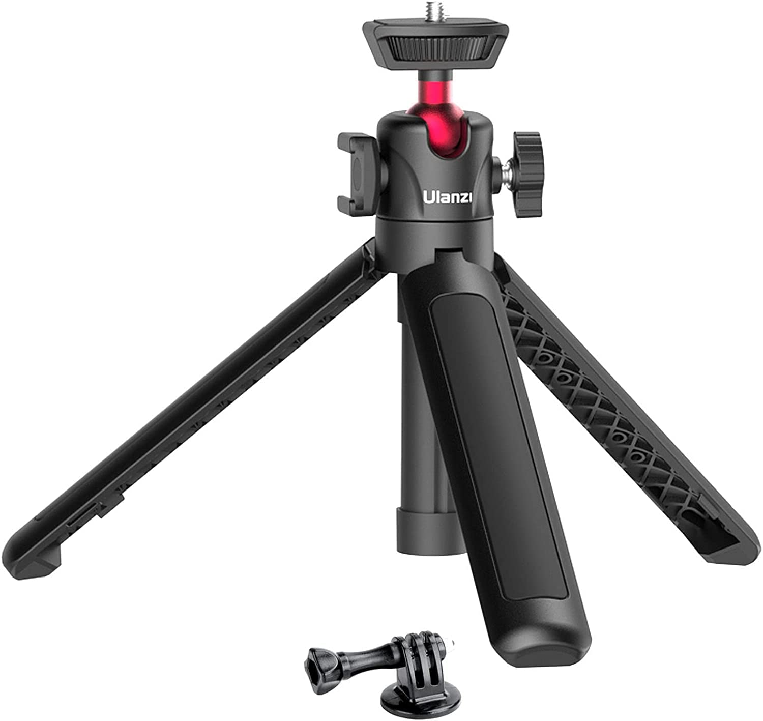 Uurig Mt-16 Trépied Extensible À 4 Niveaux De Réglage - Mini Trépied À Rotule En Métal À 360° Avec Trépied Pour Appareil Photo/Téléphone