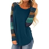 HARHAY 2025 Women's Cotton Knitted Long Sleeve Lightweight Tunic Sweatshirt Tops