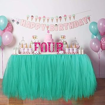 Amazon Com Eaglers Baby Shower Wedding Party Tulle Tutu Table Skirt