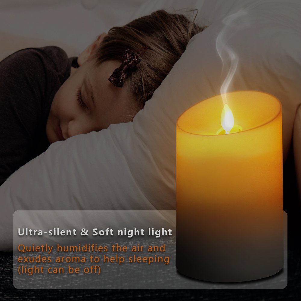 Afloia Aromatherapy Ultrasonic Humidifier 120ml Essential Oil Diffuser Cool Mist Humidifier and Diffuser Flameless LED Light