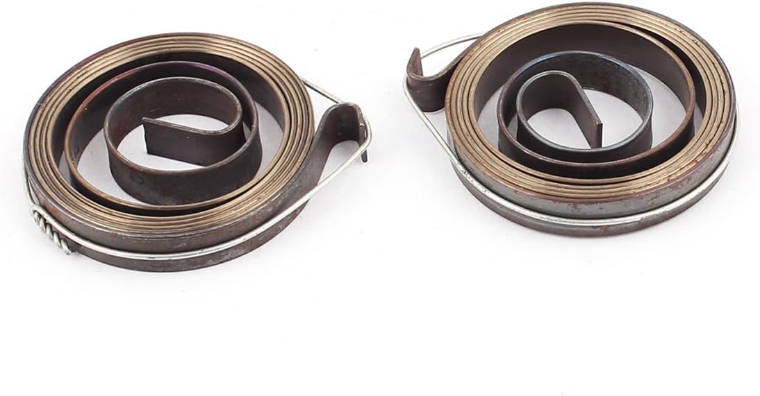 sourcing map 36 x 6mm Drill Press Quill Feed Return Coil Spring Bronze Tone 2 Pcs, 36mm x 6mm