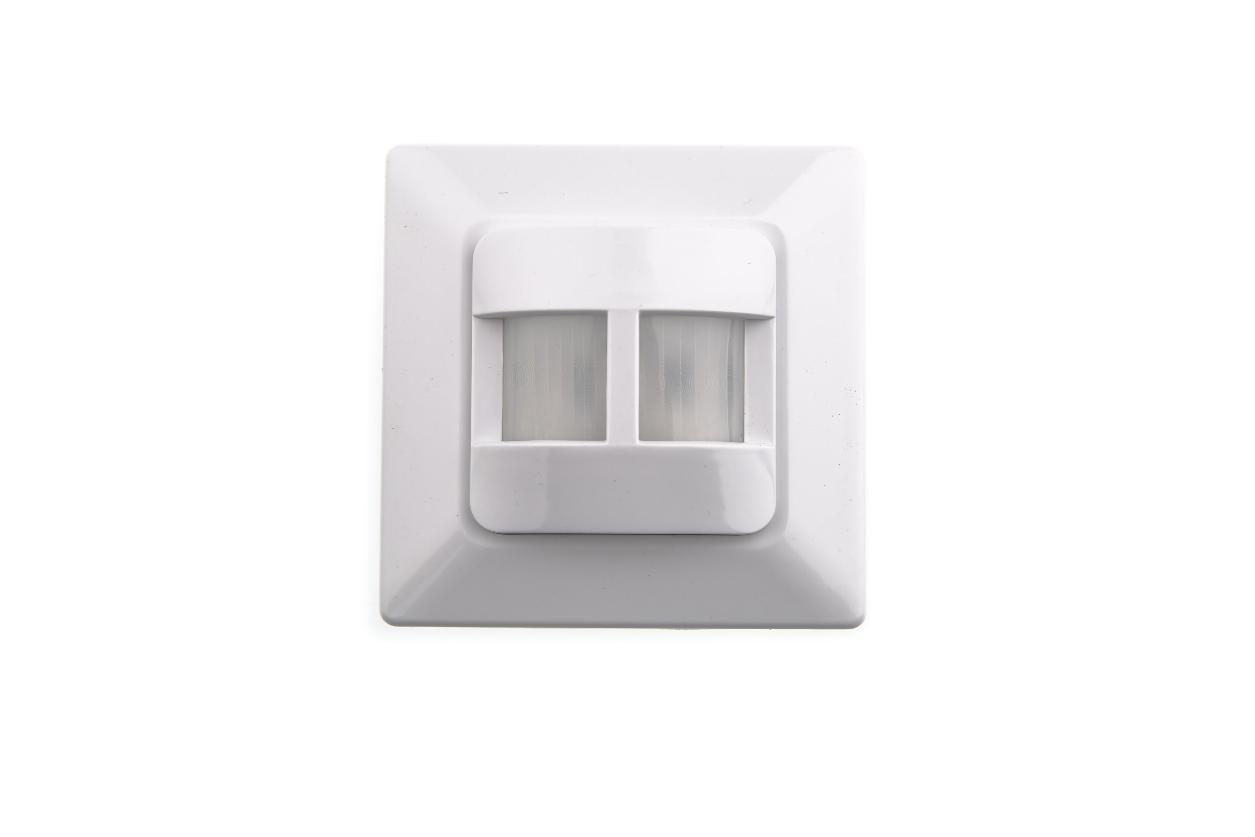 Huber 180 ° white motion detector, recessed, plastered, energy efficient, red 0.50W, 230.00V