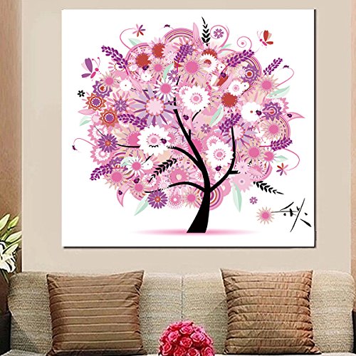 DIY Embroidery Kits Cross Stitch Kit Handmade Needlework Home Decor Colorful Tree Autumns Season