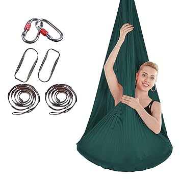 YUEBAOBEI Hamacas Yoga Aéreas, Seda De Primera Calidad Swing ...