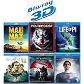 Ultimate Action & Adventure Blu-ray 3D Movie Collection: Batman v Superman: Dawn of Justice / In the Heart of the Sea / Life of Pi / Mad Max: Fury Road / Man of Steel / Poltergeist [Blu-ray 3D] Region 1/A