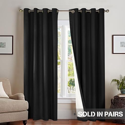 Amazon Com Blackout Curtains For Bedroom 95 Inch Length Thermal