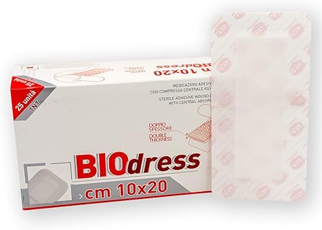ONFARMA 25 BIO Dress cm 10x20 Biodress medicazioni adesive sterili
