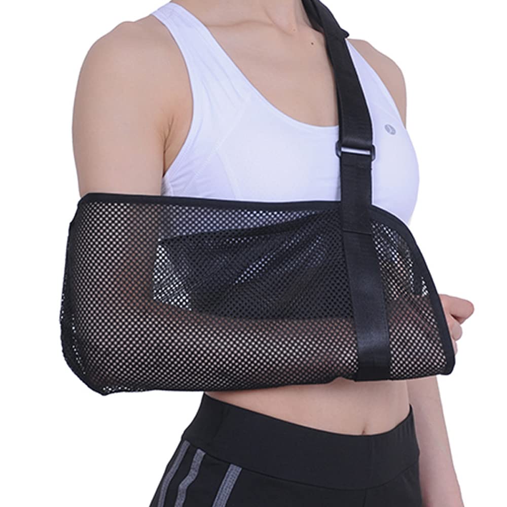 DZOZO Arm Sling Universal Shoulder Sling Shoulder Immobilizer Adjustable Arm Support Strap Arm Sling Elbow Supportive Sling Breathable Shoulder Support Brace Arm Immobilizer Sling
