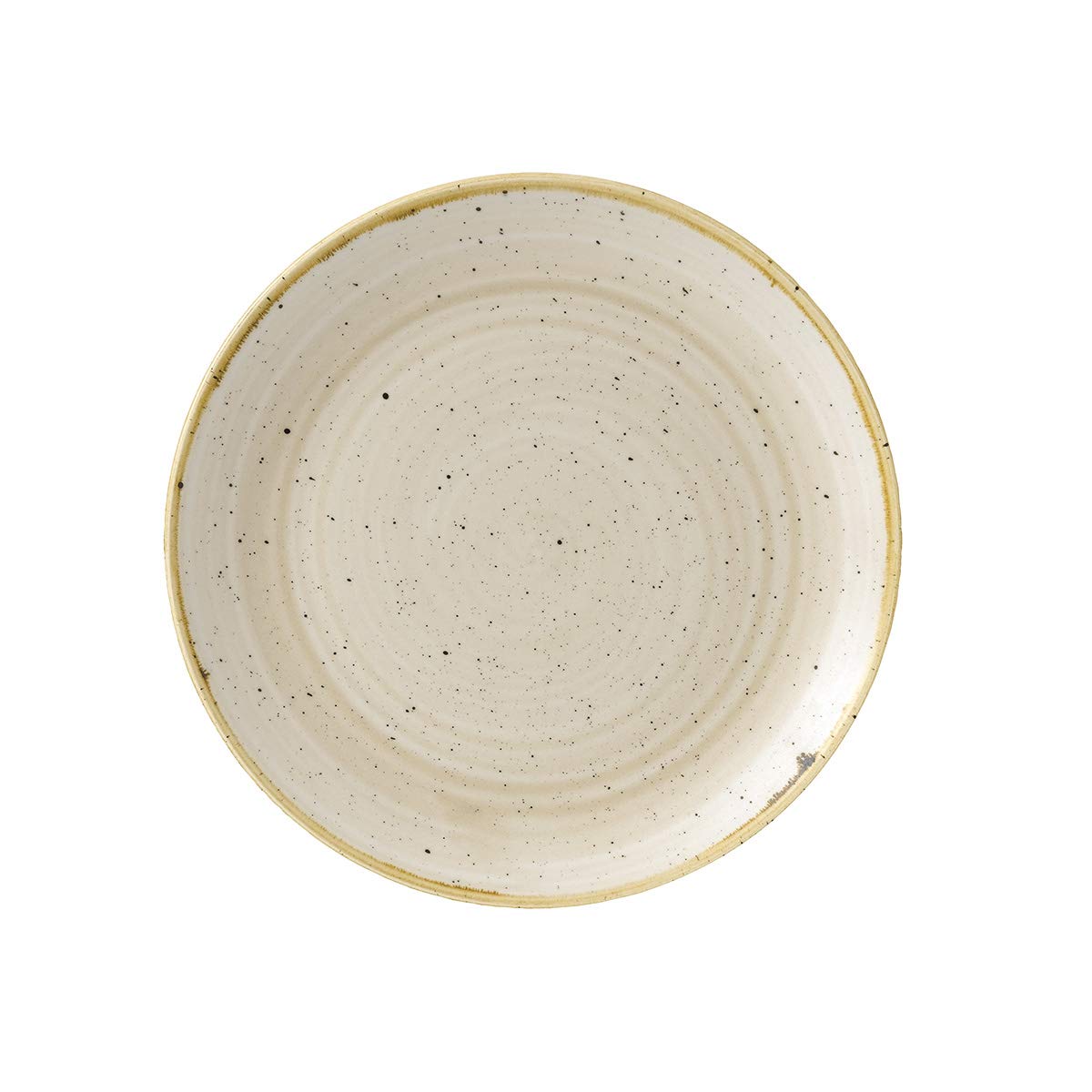 Churchill Stonecast Coupe Plate Nutmeg Cream 217mm