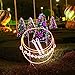 Icicle Solar Rope Lights, 33ft 100 LED Waterproof Solar String Lighting for Indoor/Outdoor, Patio, Lawn, Garden, Christmas, and Holiday Festivals Decorations (Warm White)