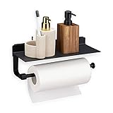 Navaris Pegboard Paper Towel Holder - Metal Roll