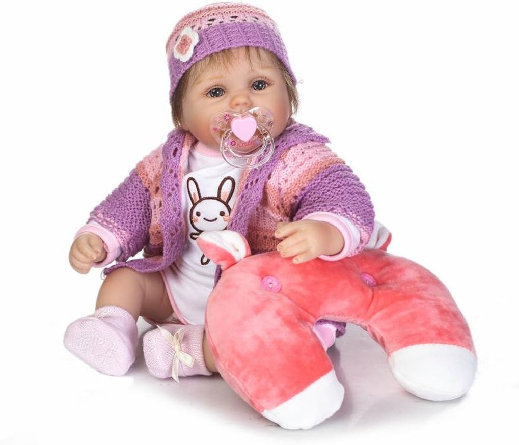 Prezzo Nicery Reborn Baby Bambino Reborn Bambola Soft Silicone Vinile 18 pollici da 42-45 cm Amica Bambini Vivace giocattolo ragazza Ragazza Ragazza con abito per il Ringraziamento Nero Venerdì Natale Offerte