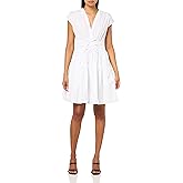 Derek Lam 10 Crosby TORA V-Neck Dress, White, 12