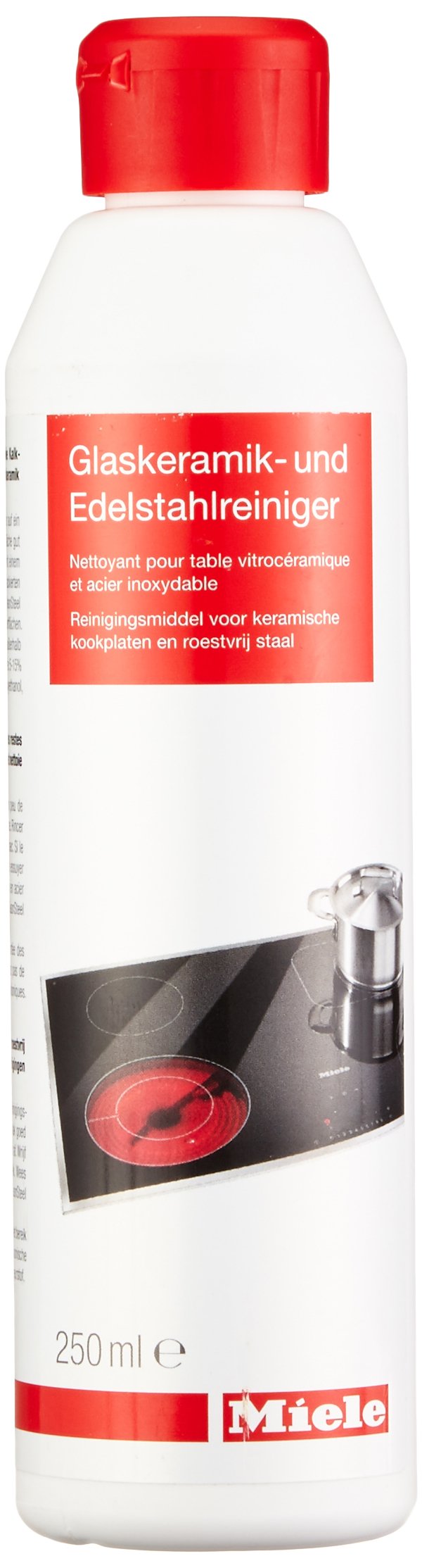 Miele 9185230 Ceramic Glass/Stainless Steel Cleaner, 250 ml