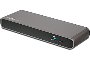 StarTech.com Thunderbolt 3 Dock, Dual Monitor 4K 60Hz TB3 Laptop Docking Station, DisplayPort, 85W PD, 3x USB, GbE - REPLACED