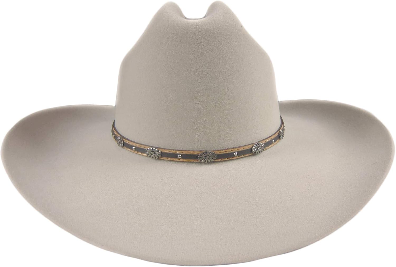 Stetson 6X Oak Creek Silverbelly Cowboy Hat Size 7 1/8 Oval 4" Brim at