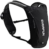EVERFUN Hydration Backpack Running Vest Small Hiking Water Backpack with 1.5L Water Bladder for Women Men, Lightweight Reflective Phone Holder Hydro Pack for Trail Running, Biking, Race, Marathons