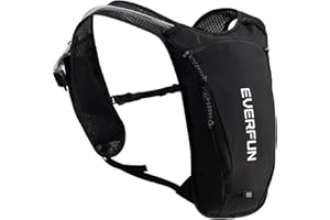 EVERFUN Hydration Running Vest for Women & Men Small Hiking Water Backpack with 1.5L Water Bladder, Lightweight Dayhike Hydro