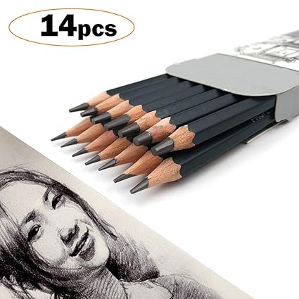 Graphite Pencils Setbest Quality 14 Pcssetprofessional Sketch And Art Pencils 12b 10b 8b 7b 6b 5b 4b 3b 2b B Hb 2h 4h 6h Graphite Sketching Pencils