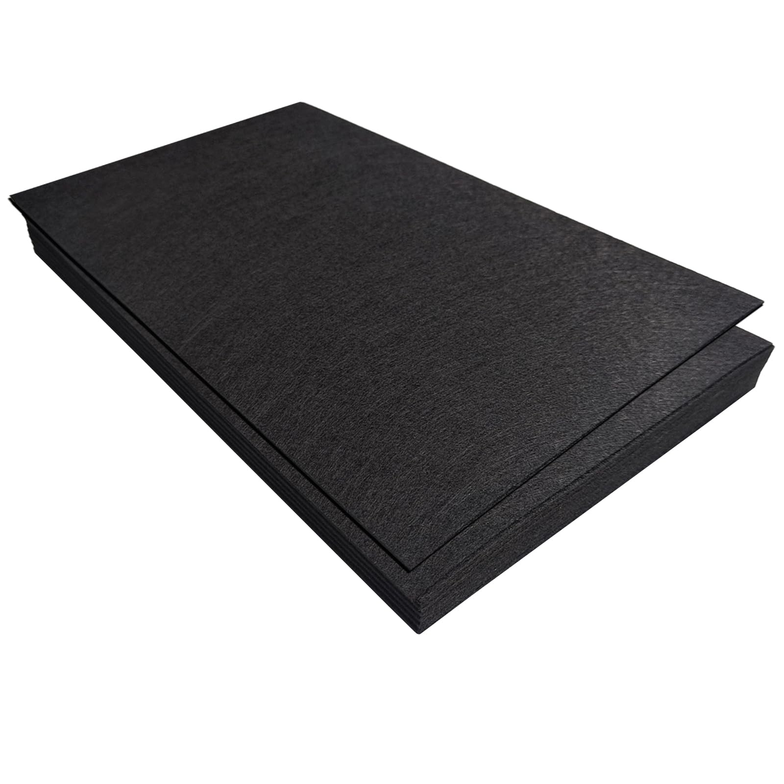 Jtnohx Stiff Felt Sheets, 11 Pcs Felt Fabric, 17.78×28.7cm Colour Fabric Square for Crafts, Craft Material for Sewing (Black) — image 1