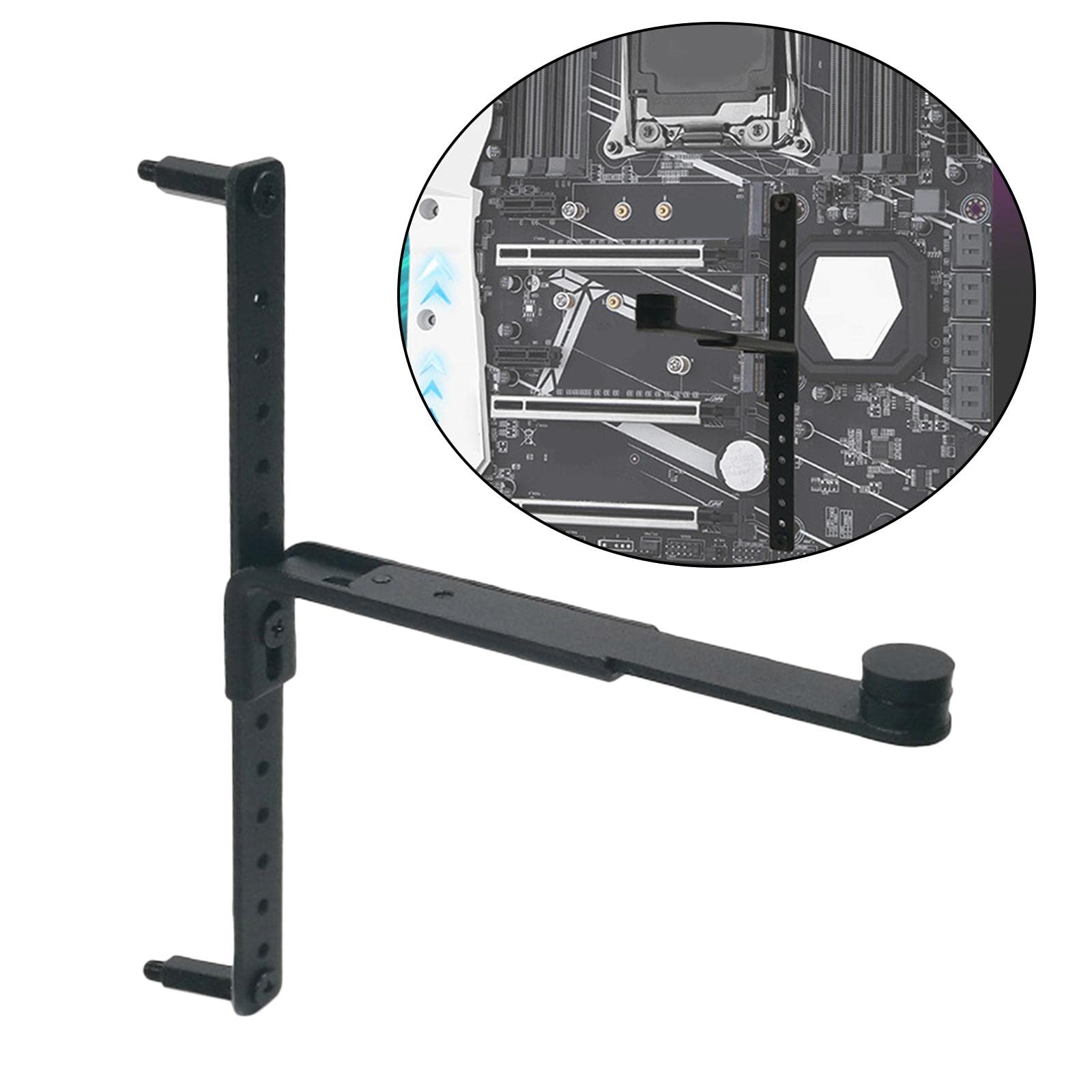 Computer Graphics Card GPU Holder, Adjustable Verticle Stick Mount, Vertical GPU Sag Stand Bracket Support Stand for ATX E-ATX