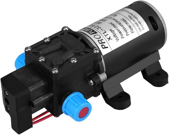 Cuque 12V DC Water High Pressure Water Pump 160Psi 5Lpm 100W High Pressure Diaphragm Self