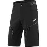 ARSUXEO Men's Loose Fit Cycling Shorts Mountain Bike Shorts Water Ressistant 1903