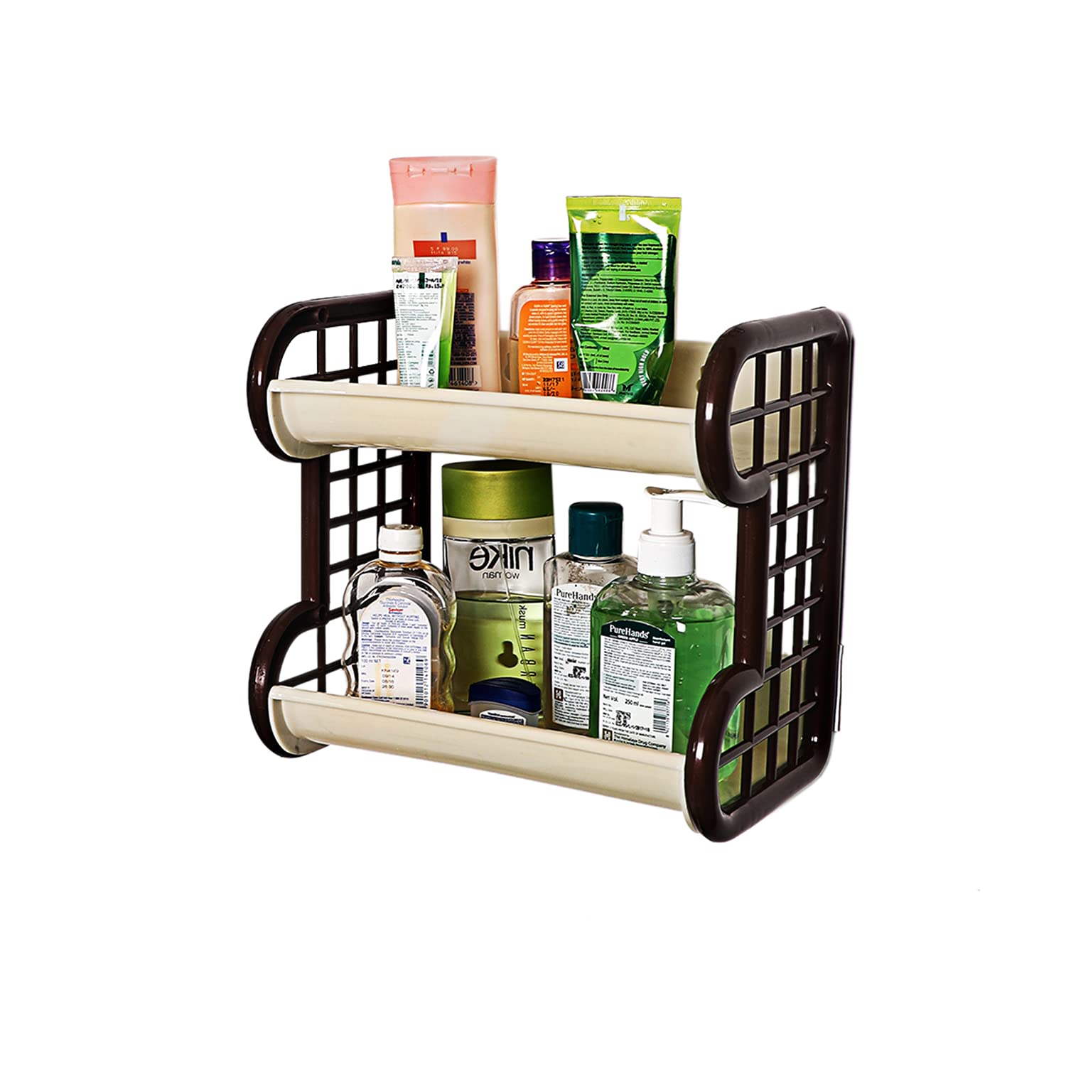 Cello Singapore Plastic Storage Shelf, Ivory Brown Amazon.in Home