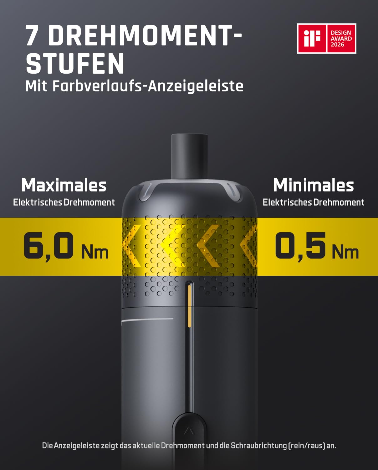 Fanttik S2 Pro 3,7V Elektroschrauber, Akku-Schrauberset, 7 Drehmoment (0,5 bis 6 Nm), 20 magnetische Bits, 1/4-Zoll-Sechskant-Aufnahme mit 90°-Adapter, geeignet für Möbel und Haushaltsreparaturen 2