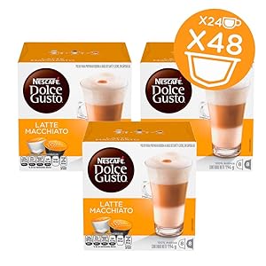 NESCAFÉ Dolce Gusto Coffee CapsulesLatte Macchiato48 Single Serve Pods, (Makes 24 Specialty Cups) 48 Count