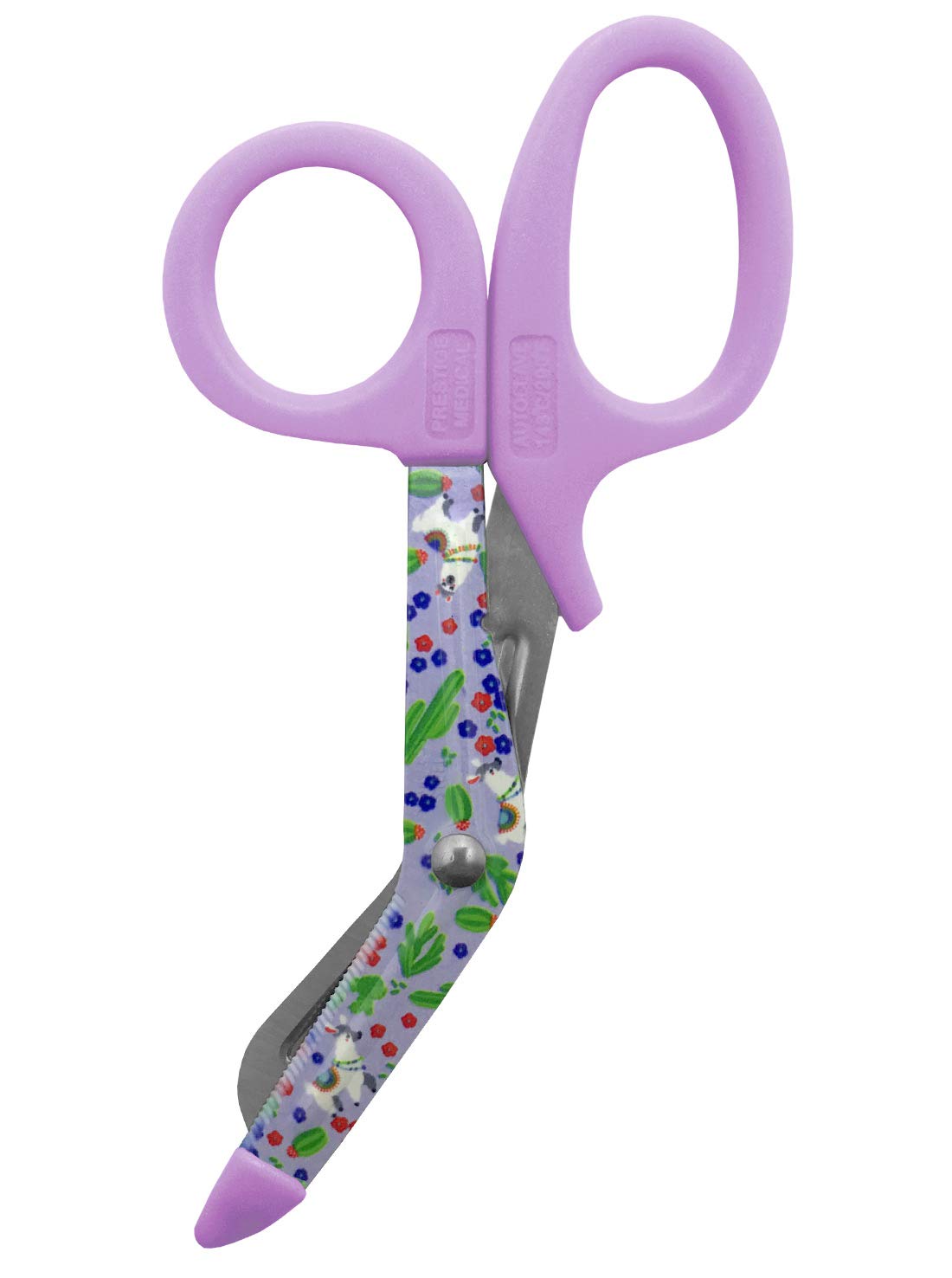 Prestige Medical 5.5" StyleMate Utility Scissor, Llamas Periwinkle