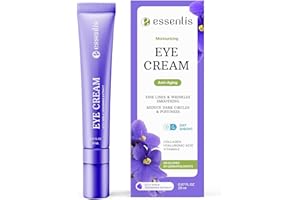 ESSENLIS Caffeine Eye Cream for Dark Circles and Puffiness - Day & Night Collagen Hydrating Eye Cream for Wrinkles - Firming Anti Aging Effect - Bags Under Eyes Treatment for Women & Men - Remover & Corrector