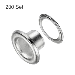 HARFINGTON 200 Set Color Round Grommets 5mm