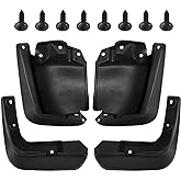 BDFHYK Mud Flaps Splash Guards 4PCS Front &amp; Rear Side Mud Guards Compatible with Honda Civic 2012-2015 Sedan Only, with Fender Flares (Eighth Generation)