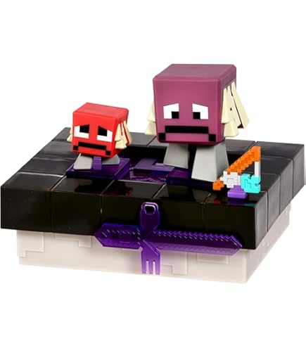 Amazon.com: Mattel Minecraft Mob Head Minis Toys, Nether Fire