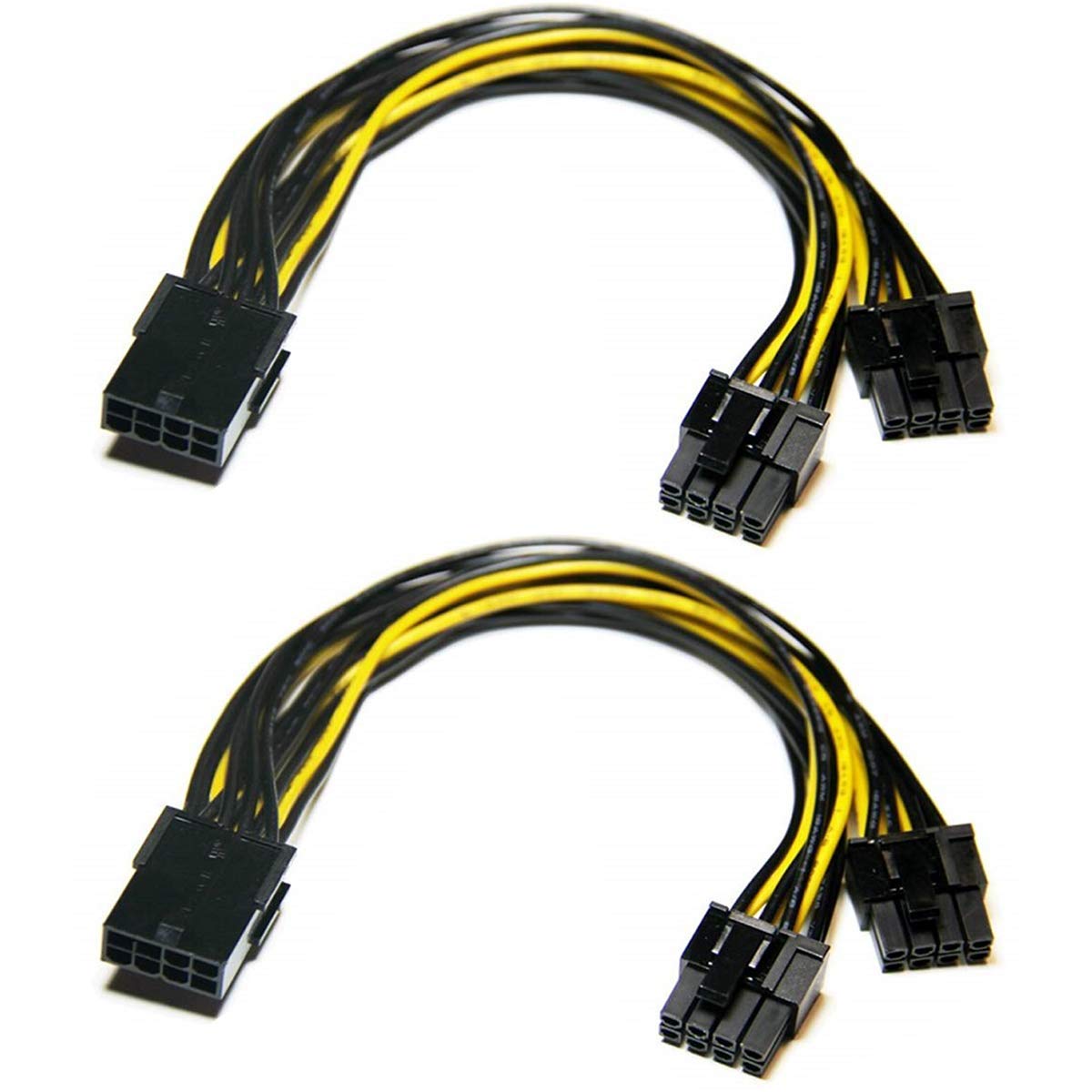 Buy 8 Pin to 8 Pin PCIe Adapter Power Cables, 2 Pack 8 Pin to Dual PCIe