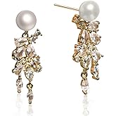 Elegant Silver Plated Drop Dangle Earrings, Classic Fashion Jewelry for Women