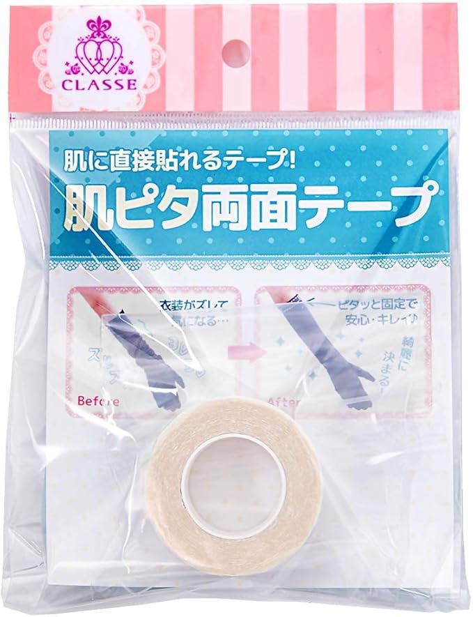 Amazon Co Jp クラッセ 日本製 コスプレ用 肌ピタ両面テープコスプレ用 肌ピタ両面テープ 幅mm 強力 テーピング 布 肌用両面 テープ 強力接着 着崩れ防止 ズレ防止 ホビー 通販