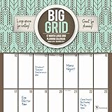 2017 Big Grid Design 17 Month Wall Calendar by