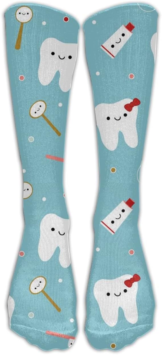 WANGZII Fun Unique Cotton Dental Socks For Women at Amazon Women’s