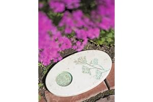 Gardener's Supply Company Ceramic Butterfly Puddling Stone | Outdoor Lawn Garden Decor, Backyard Haven & Attracts Pollinator Butterflies with Water & Mineral Holder Well | Perfect for Flower Garden
