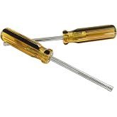 Murtenze 4MM Socket Wrench Screwdriver, 2 Pack | Hex Socket Wrench, Carbon Steel, Hexagon Nut Screwdriver, Hand Tool for Repairs, Non-Magnetic Tip