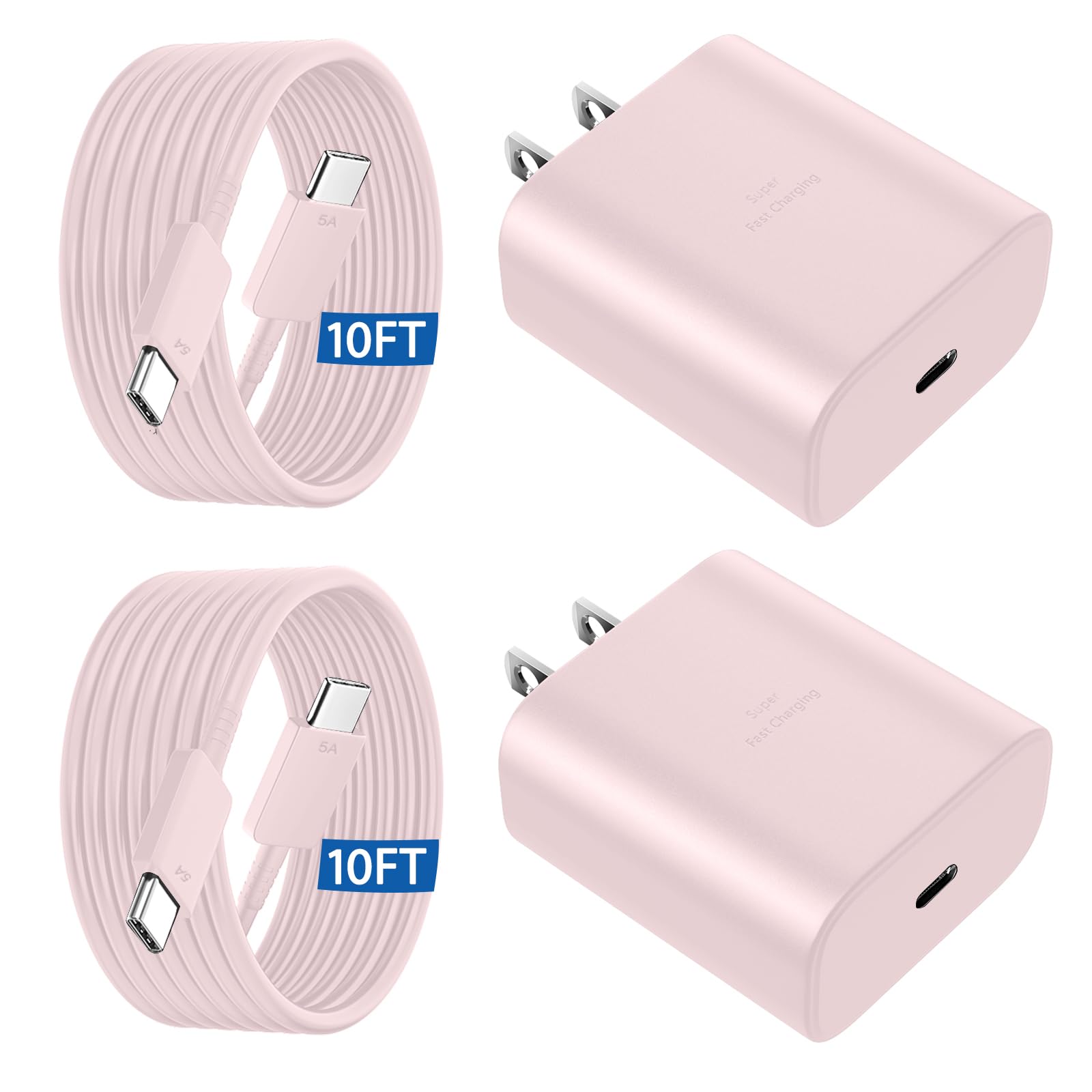 45W USB C Super Fast Charger Type C Charger Fast Charging Android Phone Charger Block with 6.6FT Type C Charging Cable for Samsung Galaxy S26 Ultra/S26/S26+/S25/S25 Ultra/S25+/S24 Ultra/S23 Ultra/S22