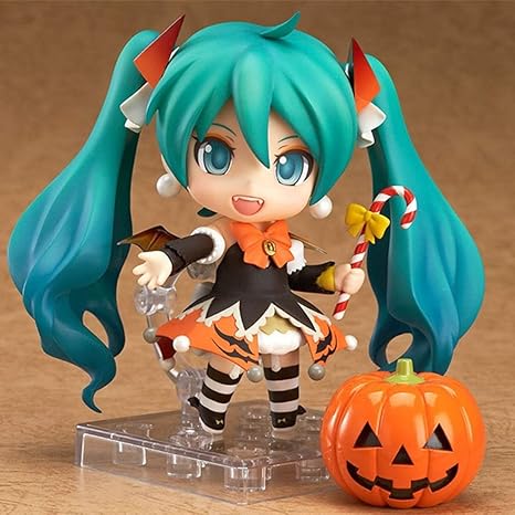 Amazon Co Jp Zxfrb ハロウィン少女像アニメキャラクターモデル 可変顔移動可能 高さ約10cm Pvc素材 Toy Statue ホーム キッチン