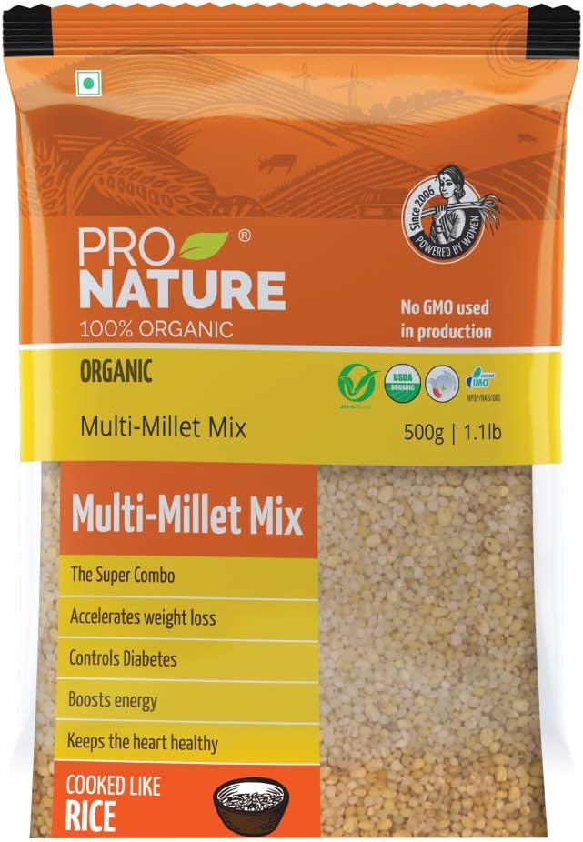 Pro Nature 100% Organic Multi Millet Mix, 500g