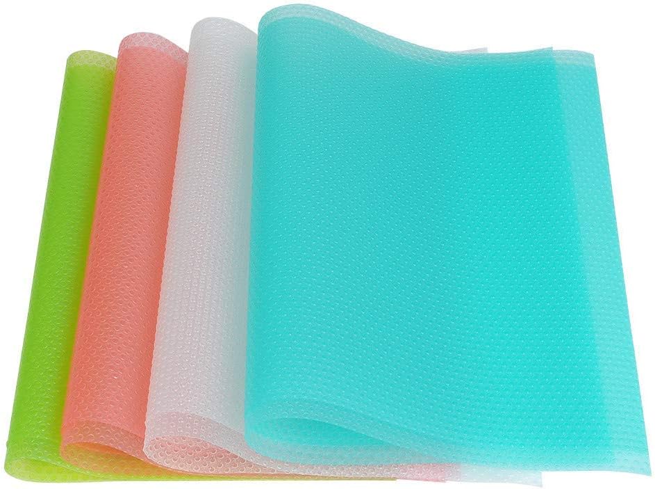 5 pcs Fashion Refrigerator pad Antibacterial antifouling Mildew Moisture Preserving Pad Refrigerator Mats Fridge Base Cushion Placemats Coasters Kitchen Pads