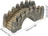 sourcing map Miniature Resin Arch Bridge for Fish Tank & Garden Decor view 2