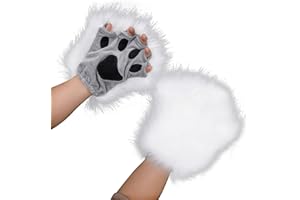 Fxaelian Cosplay Animal Cat Wolf Dog Fox Paws Claws Gloves Costume Accessories